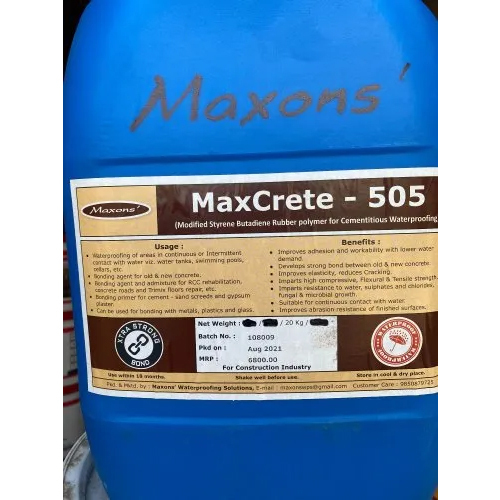 MaxCrete 505 जलरोधक रासायनिक