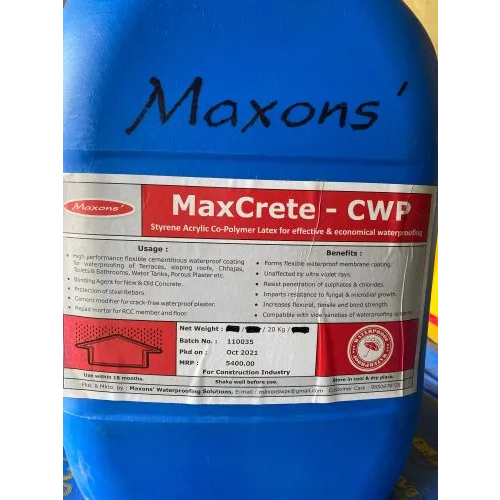 MaxCrete CWP रासायनिक
