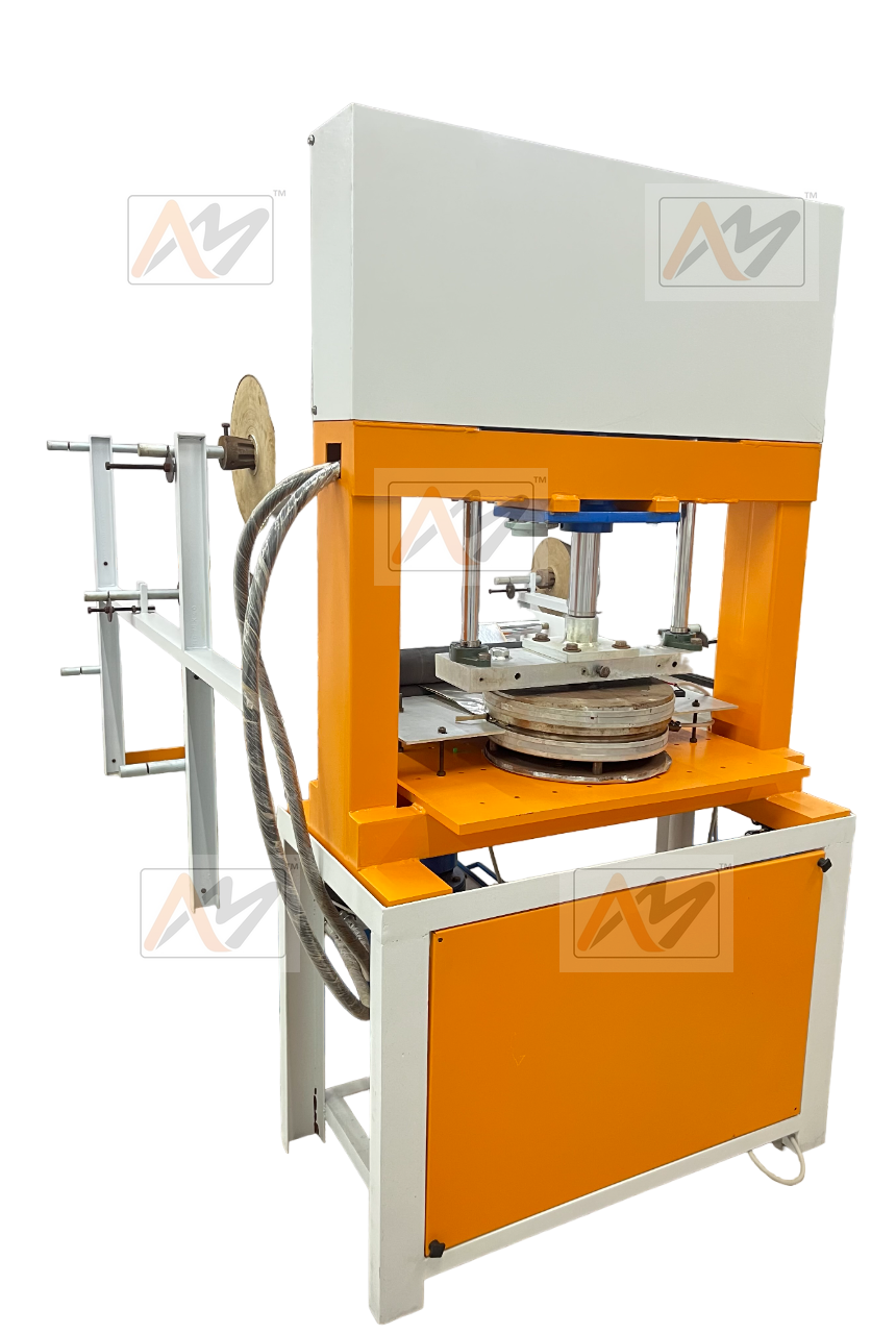 Automatic Paper Dona Making Machine With Triple Die - Color: Customise