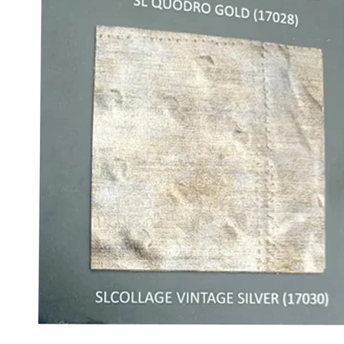 Sl Collage Vintage Silver Laminated Sheet - Color: White