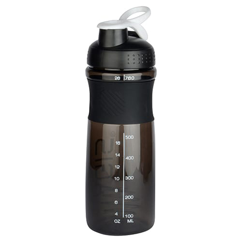 Blender Ball Shaker - Durable Plastic, 800ml Capacity | Narrow Flip-top Lid, Engraved Grip Surface, Cork Sealing Type, Industrial Use