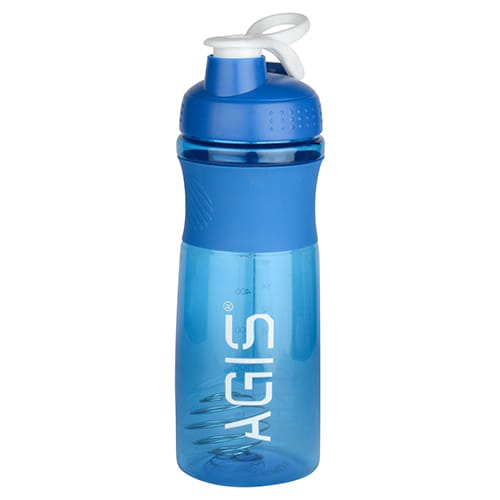 Blender Ball Shaker - Durable Plastic, 800ml Capacity | Narrow Flip-top Lid, Engraved Grip Surface, Cork Sealing Type, Industrial Use