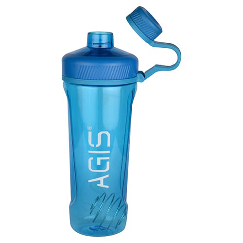 Shaker Bottle - 800ml Plastic, Cork Sealing Type | Narrow Flip-top Lid, Engraving Surface, Hanging Loop