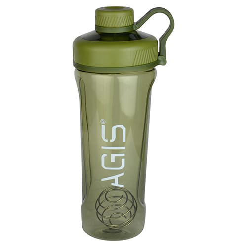 Shaker Bottle - 800ml Plastic, Cork Sealing Type | Narrow Flip-top Lid, Engraving Surface, Hanging Loop