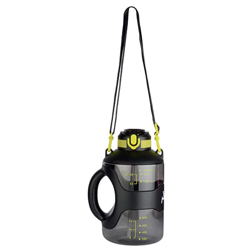 2200ml Heavy Gallon Shaker With Straw - Stainless Steel, 2200ml Capacity, Engraved Surface, Cork Sealing, Narrow Flip-top Lid, Custom Color Options