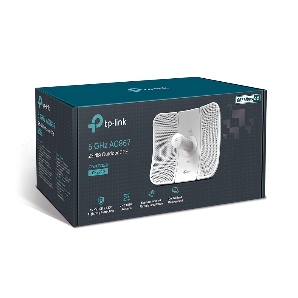 Outdoor Access Point - 802.11ac, Up To 867mbps On 5ghz , 23dbi High-gain Directional 2x2 Mimo, Ip65 Weatherproof, 15kv Esd & 6kv Lightning Protection