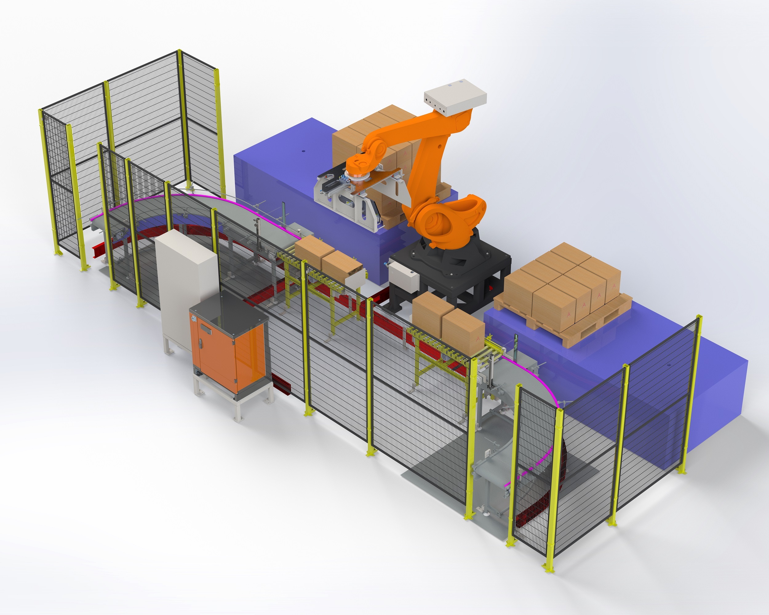 Highly Efficient Robotic Palletizer