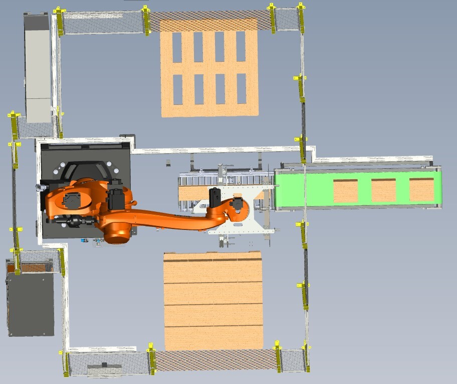 Highly Efficient Robotic Palletizer
