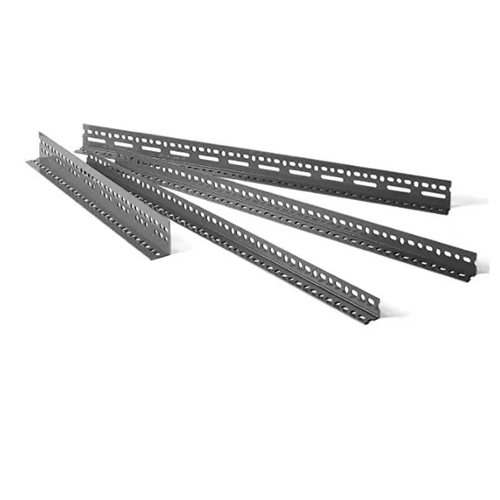 MS Slotted Angles - Iron Material, Equal Design, Galvanized Surface Finish, Sleek Silver Color | Multiple Grades Available for Versatile Storage Solutions