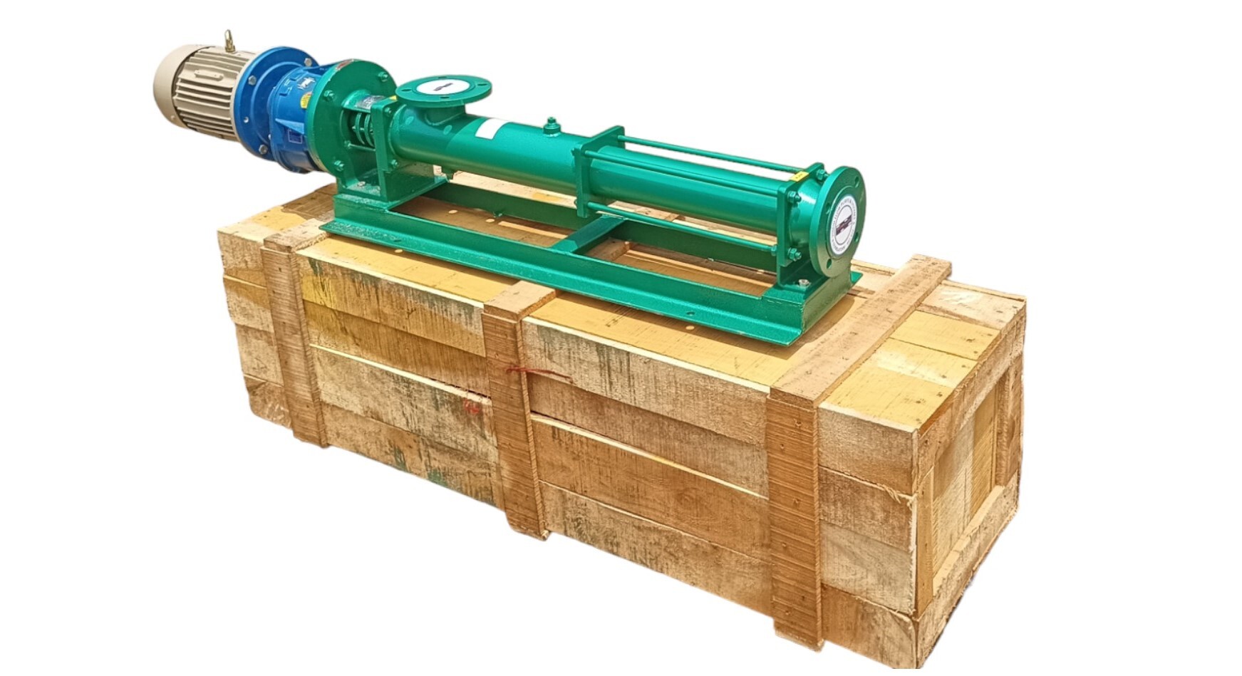 Helical Single Screw Pump (Closed Couple) - Color: Green