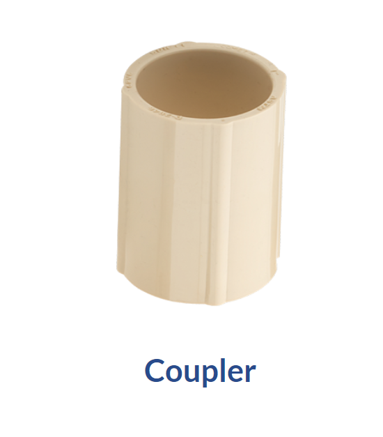 Cpvc Reducer Coupler - Light Yellow, Connects Varying Diameter Pipes For Chemical Fertilizer, Fluid, And Oil Applications