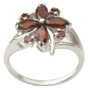 Flower Shaped Silver Rings Gender: Women