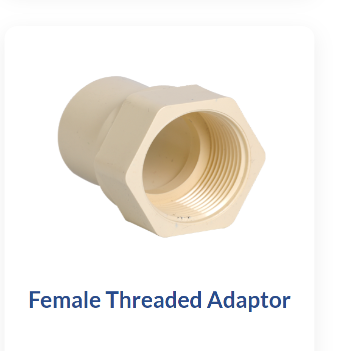 Female Threaded Adapter - Supreme Quality Polypropylene Or Hdpe, Light Yellow For Oil, Chemical Fertilizer, And Fluid Pipes