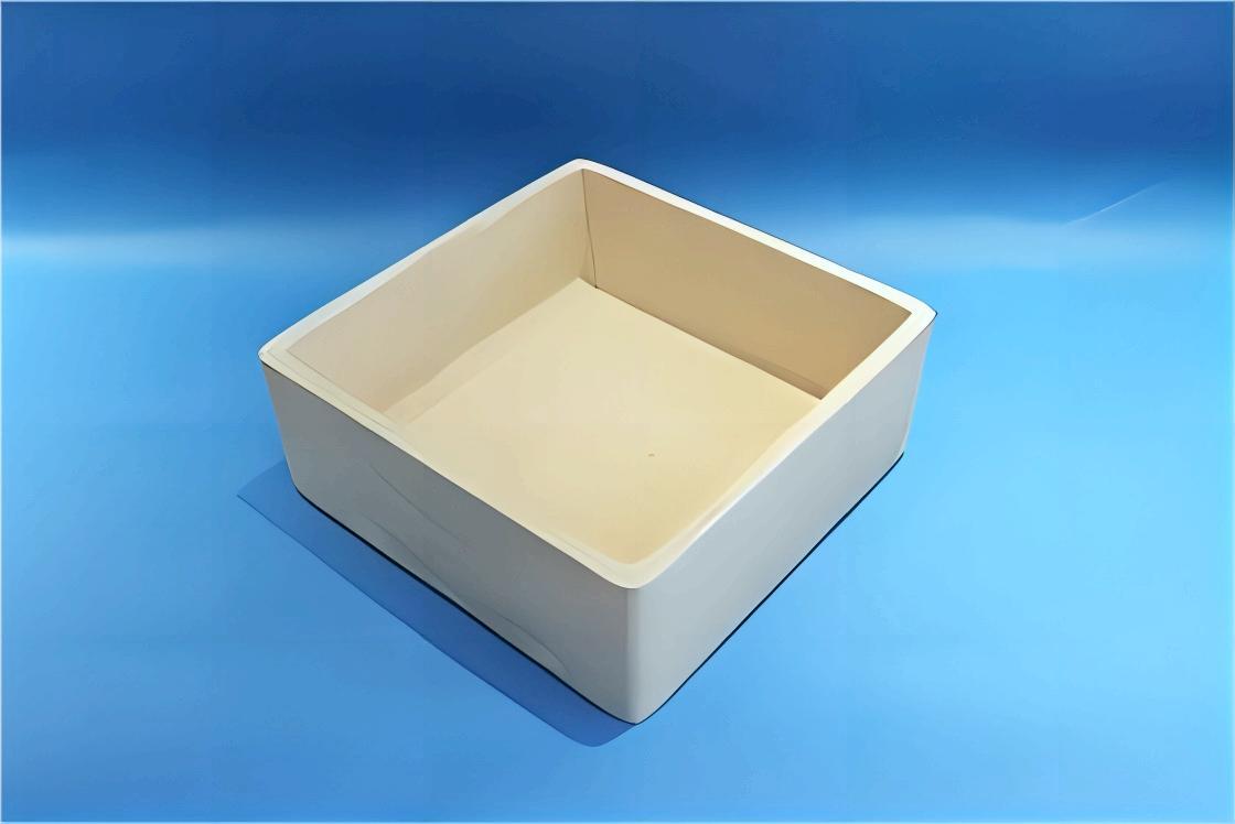 Ceramic Cordierite Mullite Sagger For Battery Cathode Materials - Color: Grey Black To Black.