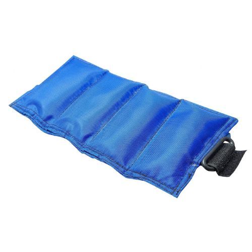 Weight Cuff 1 Kg Blue - Cushioned Moisture-wicking Material, 15 X 5 X 20 Cm | Adjustable Velcro Straps, Versatile Wearable Weights For Rehabilitation & Fitness