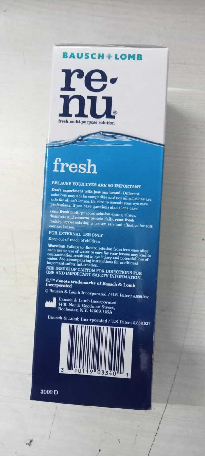 Renu - 120 Ml Packing Size | Bausch & Lomb Moisturizing Contact Lens Solution, Enhanced Comfort & Hydration For All-day Wear