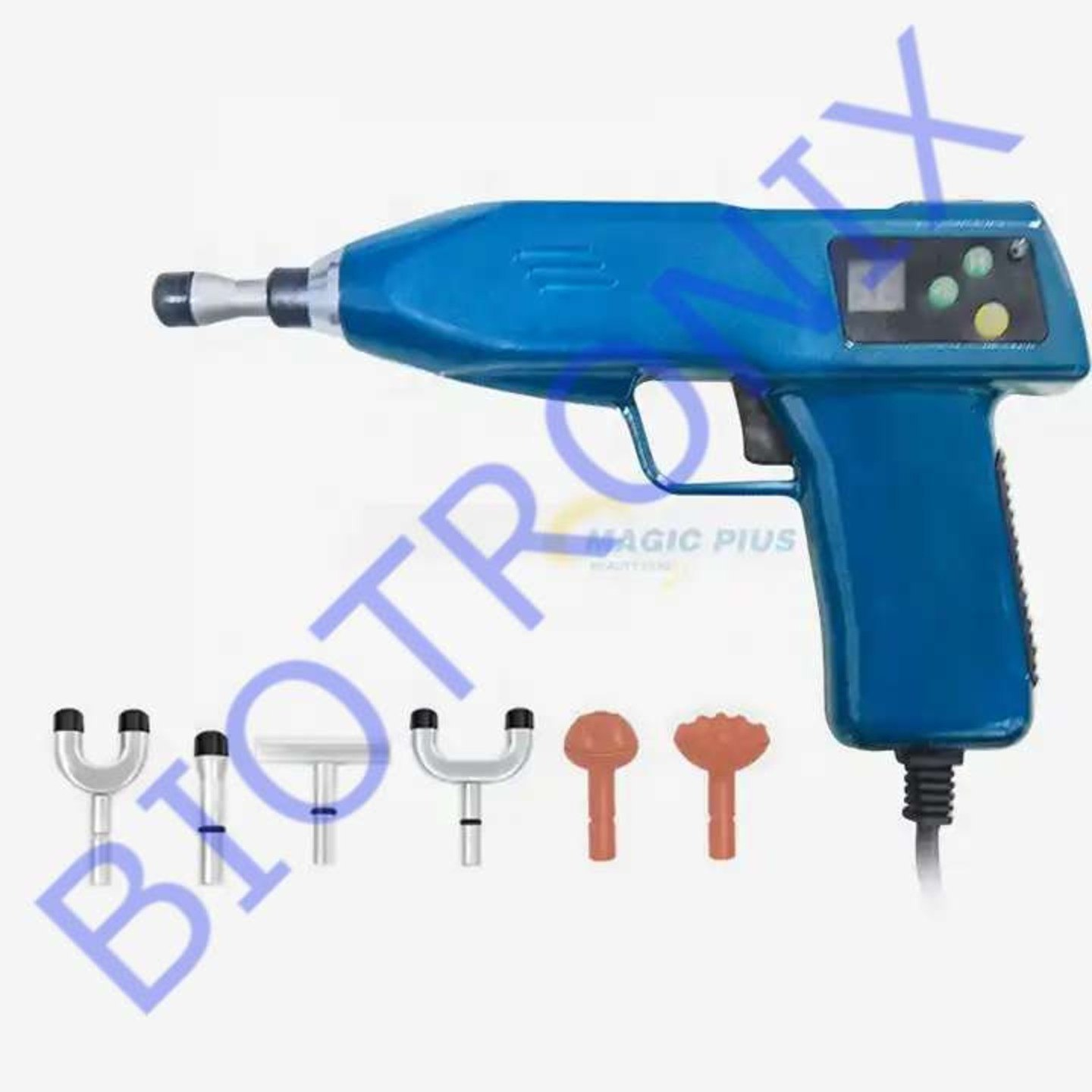 Electrical Chiropractic Adjuster - Eco-friendly Abs Material, 400n Adjustable Force With 10 Replaceable Massage Heads | Corrects Posture, Improves Blood Circulation, Reduces Stress, Effective Pain Relief