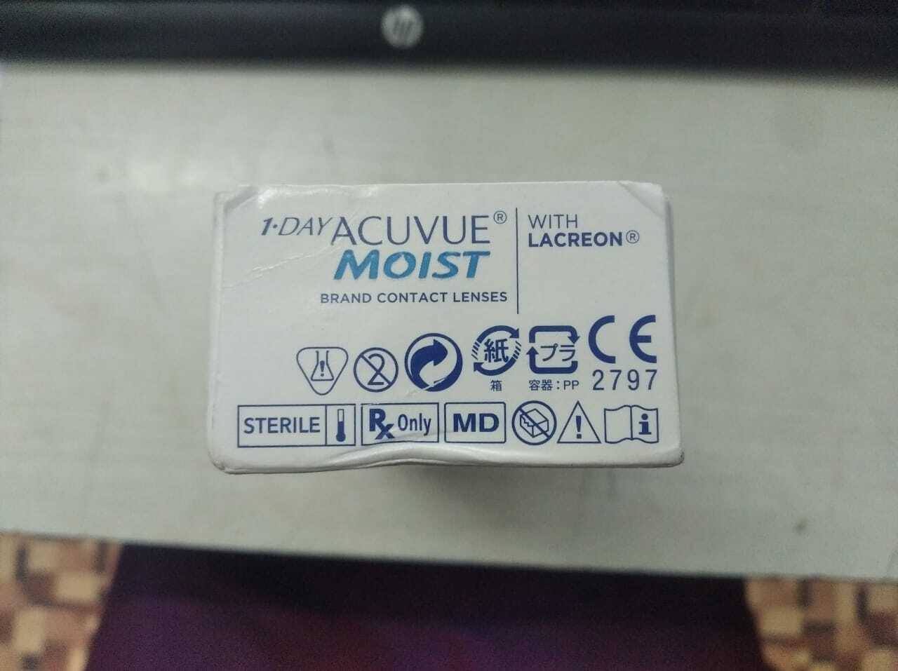 Acuvue Moist - 1 Day Lens Pack, Johnson & Johnson Brand, 30 Lenses For Daily Wear, Comfortable Fit For All-day Hydration