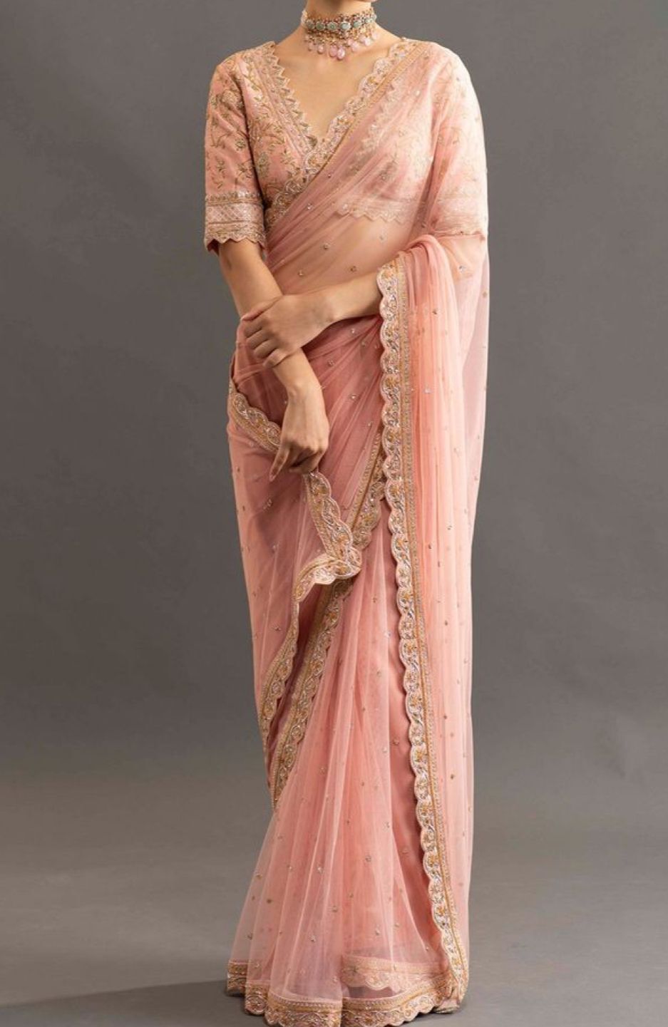 Designer Saree - Color: Black