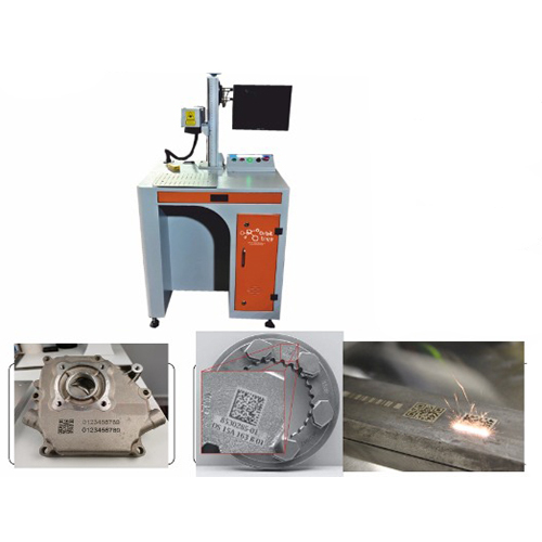 Fiber Laser Marking Machine - High Precision, All Sizes Available, Sleek White Design | 1-Year Warranty, Ideal for Industrial Use