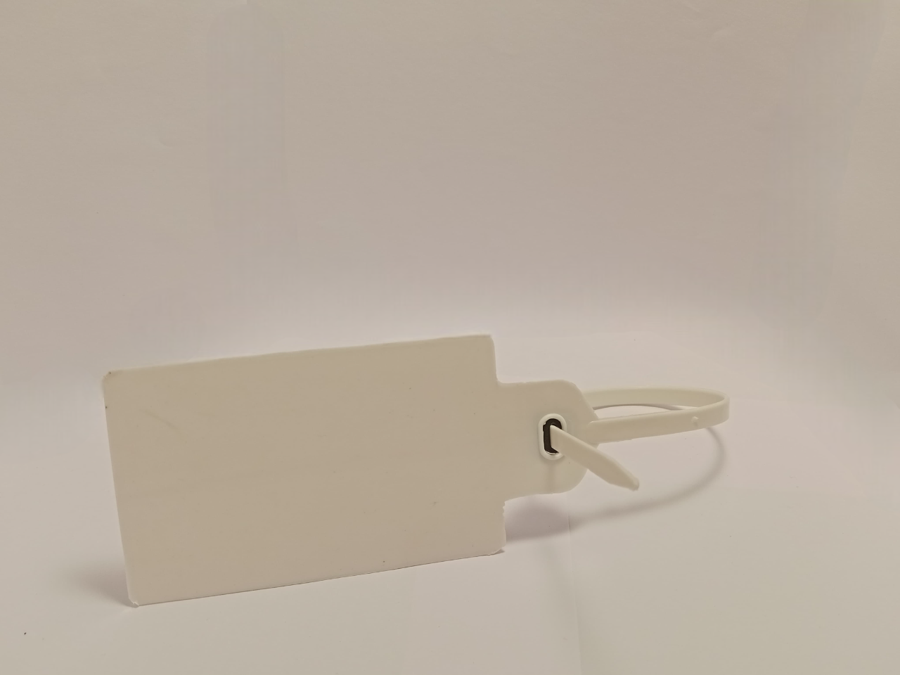Ecs 03 16inch Broad Flap Metal Lock Security Seal - Plastic, 396mm Length, White Color, Round Shape, 7.1mm Width | Ideal For Secure Sealing And Detailed Labeling