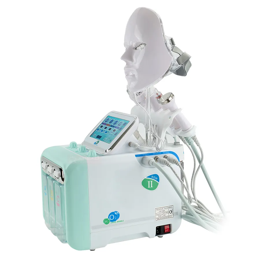 Hydrafacial Equipment With Multiple Functions Skin Treatment Machine For Spa - White Pvc, 50-60hz, 350w , Touch Screen Control, Portable Beauty Cart, Multi-functional Design