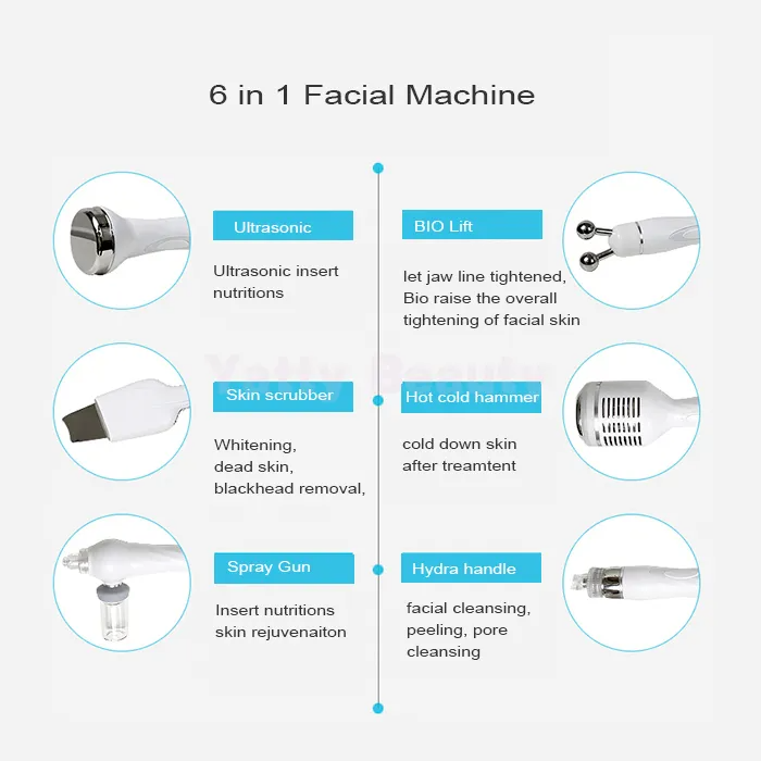 Hydrafacial Machine For Hyperpigmentation Facial Exfoliation Device