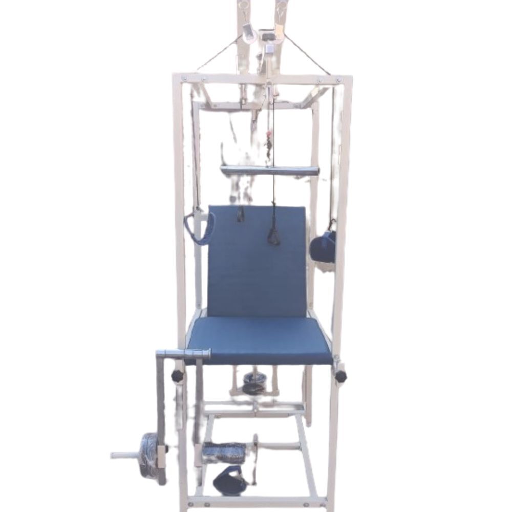 Multi Exercise Chair - Iron, 95x45x10 Cm | Adjustable Backrest, Resistance Control For Physiotherapy And Rehabilitation
