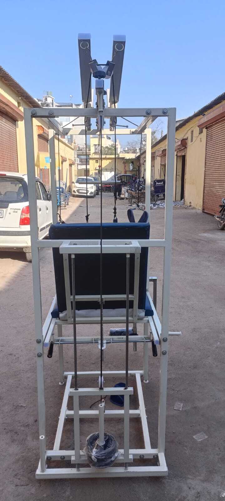 Multi Exercise Chair - Iron, 95x45x10 Cm | Adjustable Backrest, Resistance Control For Physiotherapy And Rehabilitation