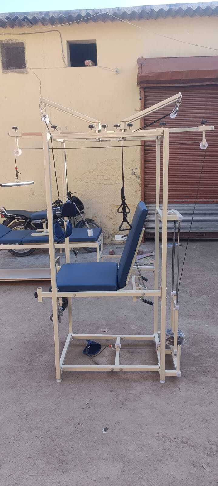 Multi Exercise Chair - Iron, 95x45x10 Cm | Adjustable Backrest, Resistance Control For Physiotherapy And Rehabilitation