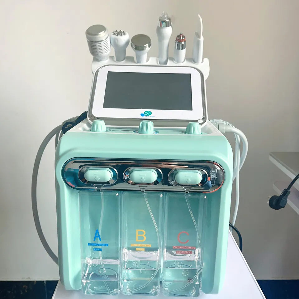 Skin Exfoliation And Hydration Machine Hydrafacial Device With Infusion Serums - Color: White