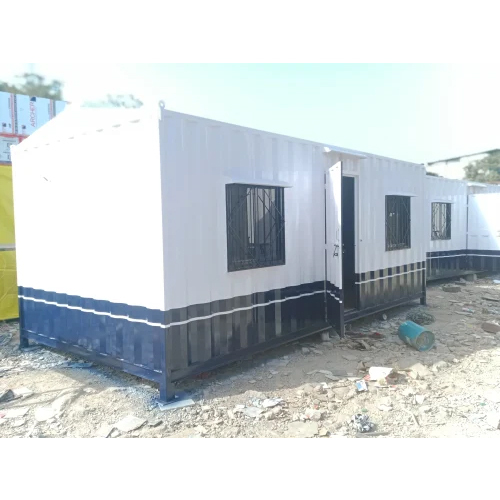 MS Portable Cabin - High-Quality Steel, Versatile Use as Toilet, House, Kiosk - Available in White and Blue, High Wind Resistance