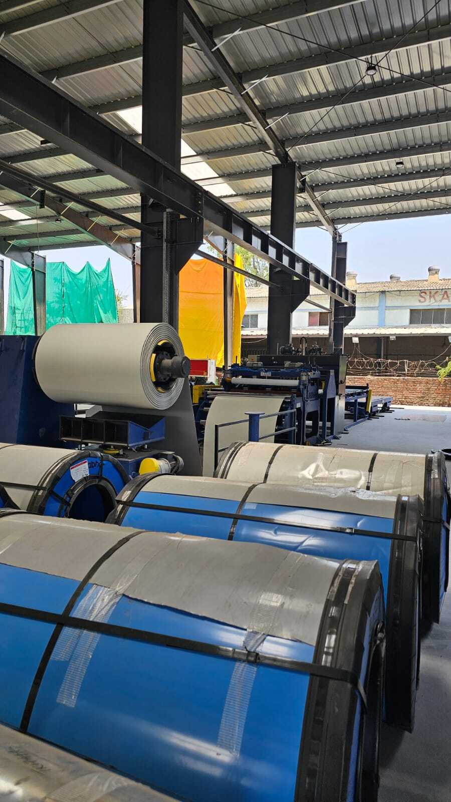 Coil Cut To Length Line Machine 1.6mm X 1250mm - Color: Blue