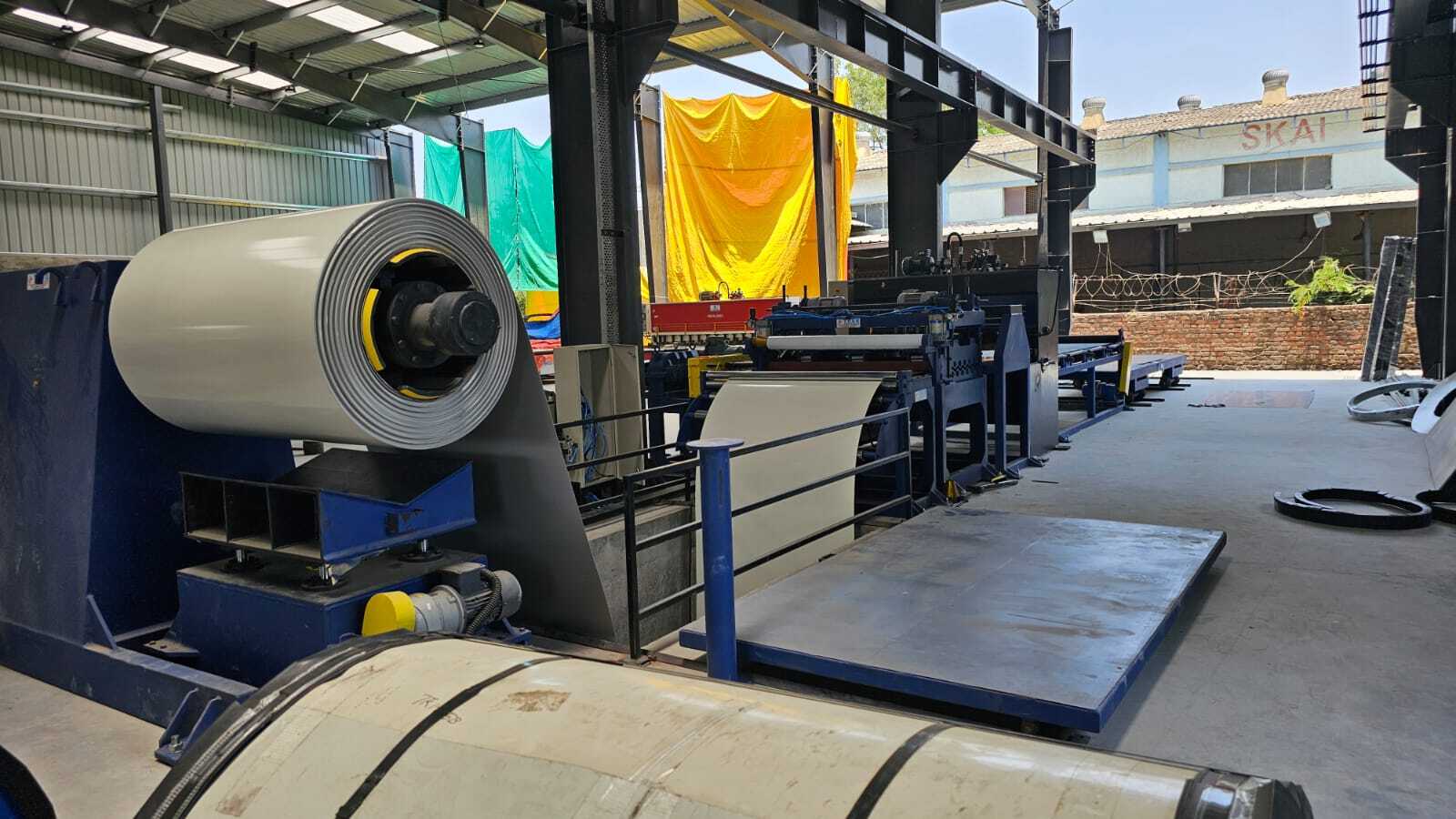 Coil Cut To Length Line Machine 1.6mm X 1250mm - Color: Blue