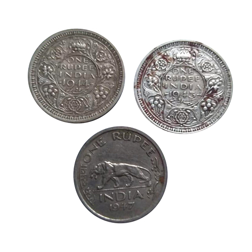 1944 - 1947 1 Rupees Silver Coin - Feature: Durable