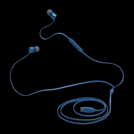 Jbl Tune 310c Usb - 1.2m Dark Blue In-ear Headphones | 9mm Drivers, Usb-c, High-resolution Audio, Built-in Mic, Tangle-free Cable