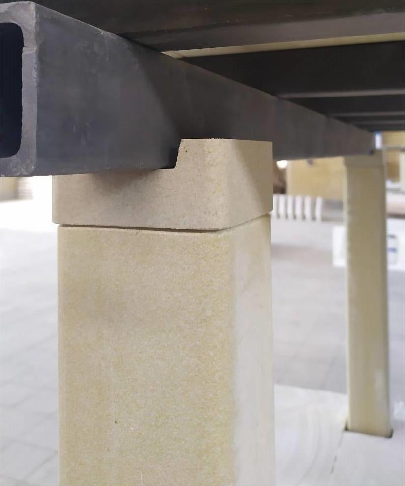 Cordierite Mullite Kiln Furniture Fitting Caps/ Connectors - Application: Refractory.