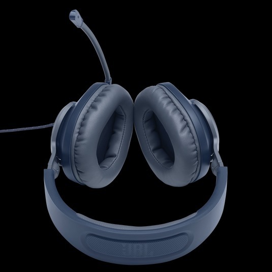 Jbl Quantum 100 - 1.8m Cable, Dark Blue, 40mm Drivers, 20-20khz Frequency Response | Clear Voice, Memory Foam Comfort, Immersive Gaming Audio