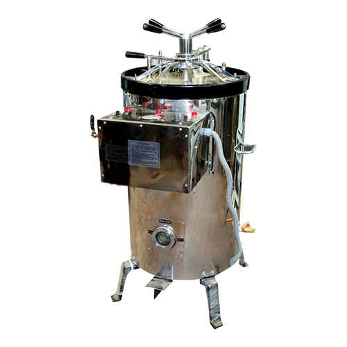 HTLP-003 Vertical Triple Walled Autoclave - Stainless Steel, All Chamber Sizes, Steel Color | Industrial-Grade Sterilization Equipment for Medical, Research, and Pharmaceutical Use