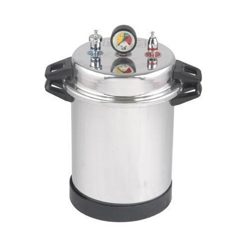 HTLP-005 Portable Autoclave - Stainless Steel, 20-25 kg Weight | Versatile Sterilization Solution for All Equipment Sizes, Industrial Use