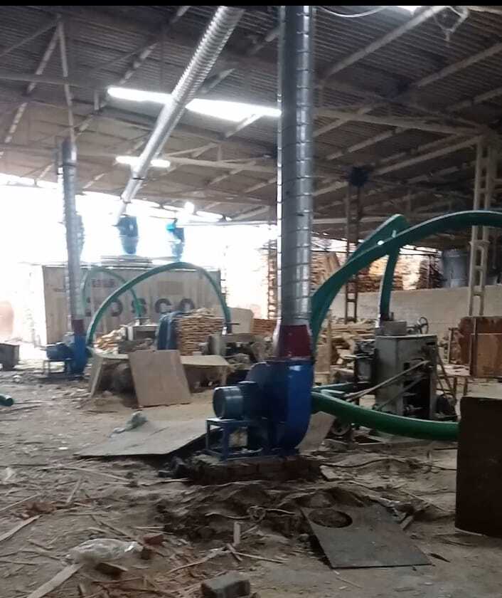 Cyclone Dust Collector - Stainless Steel, Automatic Operation | Efficient Dust Collection For Plywood Ripsaw Machinery