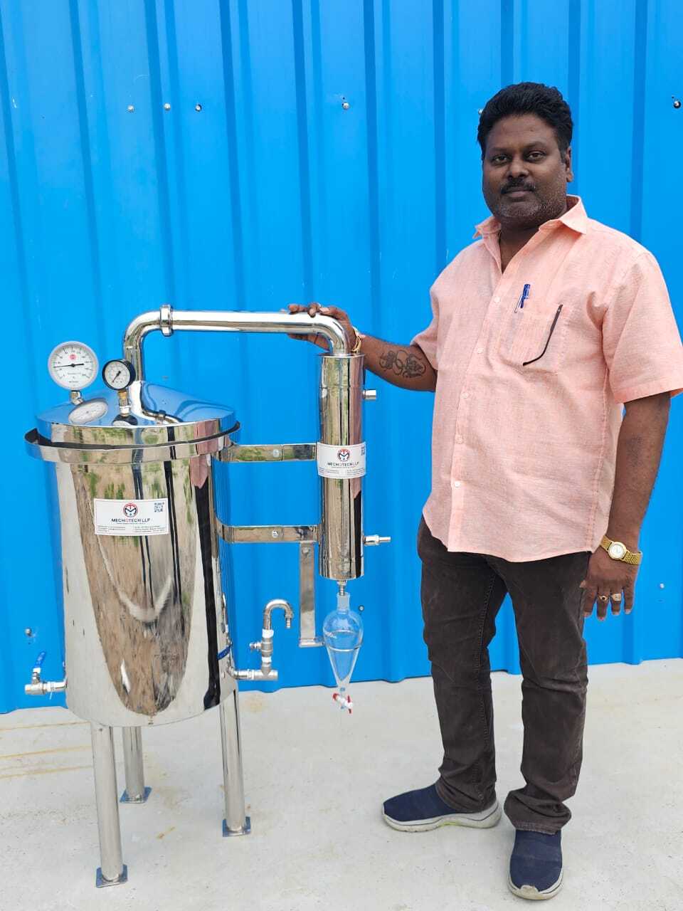 Aromatic Oil Distillation Plant - Stainless Steel, Scalable Production Capacity, Advanced Distillation Techniques, Real-time Quality Control, Energy Efficient Design, Customizable Solutions
