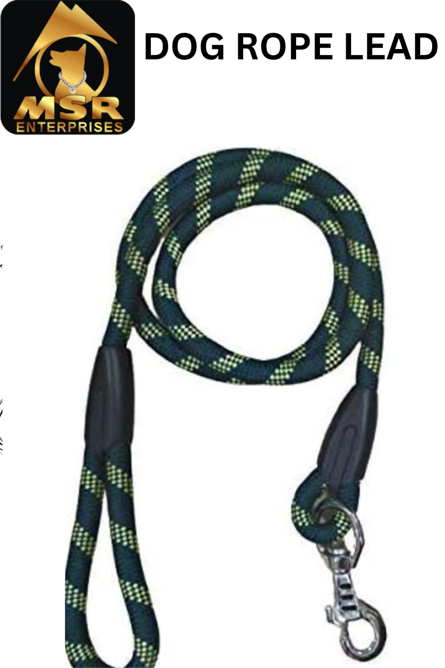 Dog Pp Rope - 6 Mm , Durable High-quality Pp Material, Sleek Black Color, Ideal For Walking, Training, And Playing With All Dog Breeds