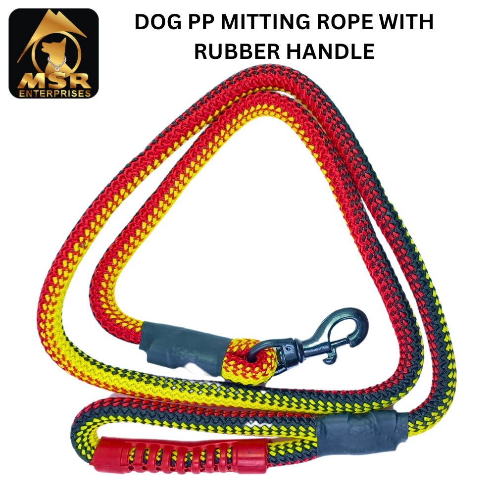 Dog Mitting Rope (Pp) - Polypropylene, 6mm, Multi-color | Durable And Comfortable Design, Easy To Grip For Walking And Training