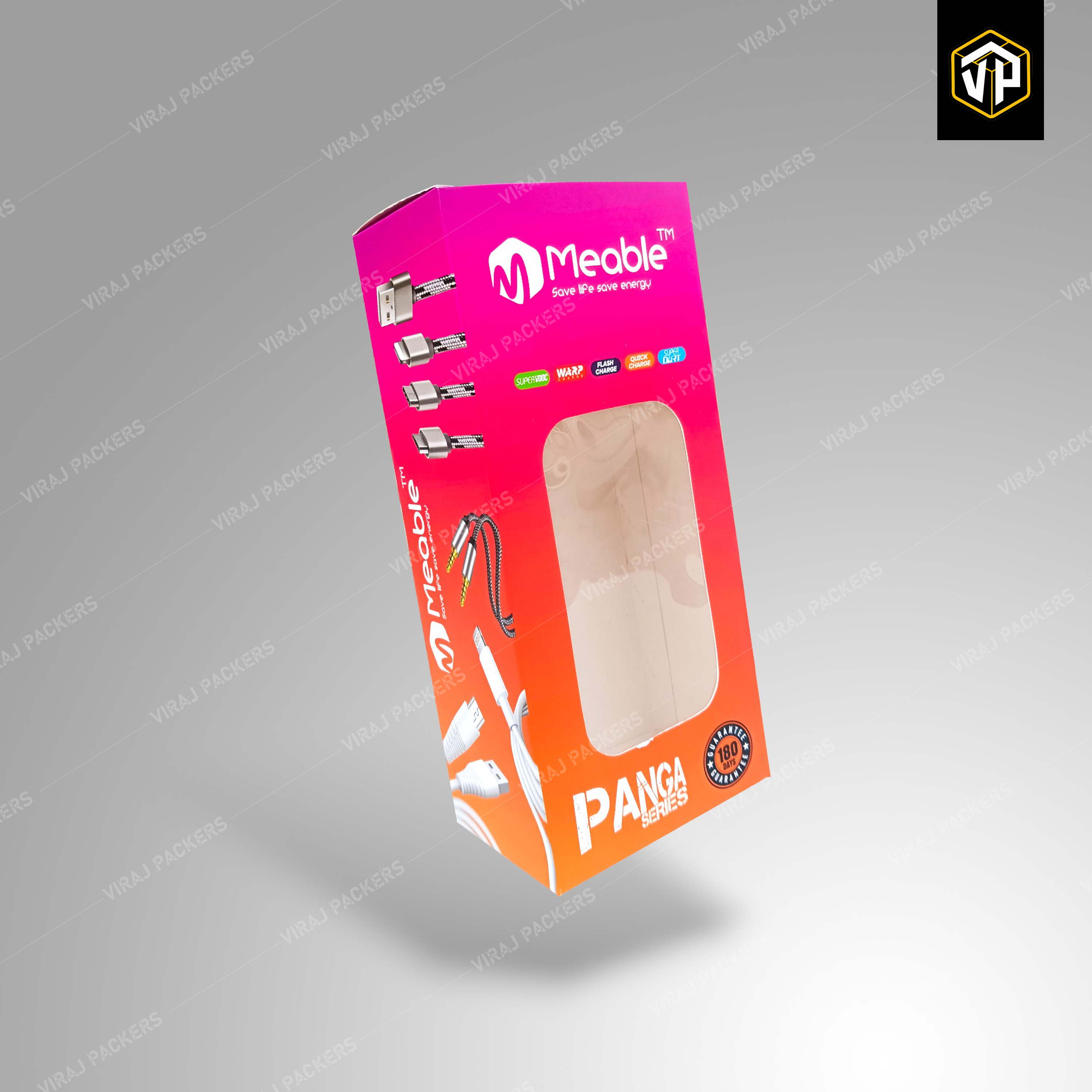 Customized Data Cable Packaging Boxes - Paper, Customized Size, Spot Uv Finish | High-resolution Printing, Secure Closures, Eco-friendly Materials