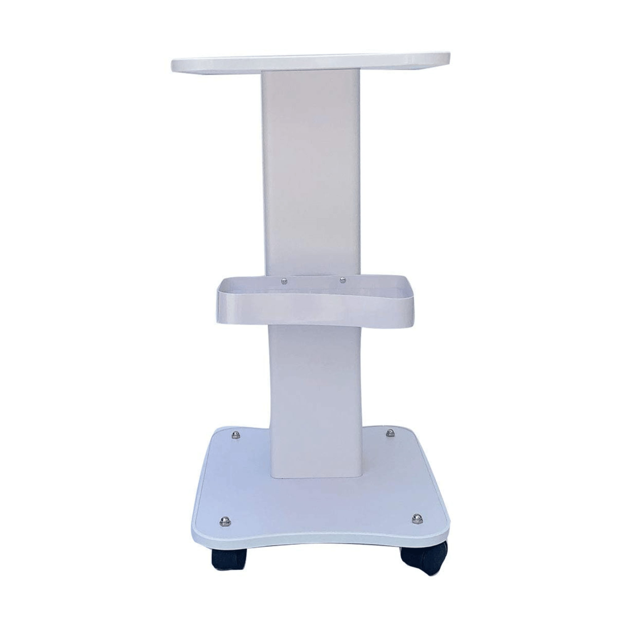 Trolley Abs Space Saving Beauty Trolley Stand Rolling Salon Cart Holder Spa - Color: White