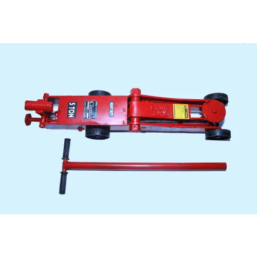 5 Ton Hydraulic Trolley Heavy Duty Jack - Color: Red
