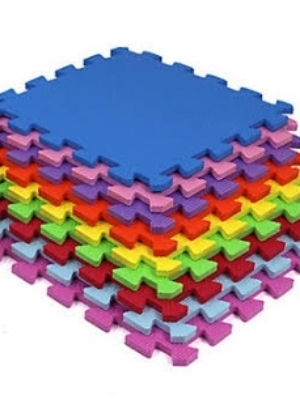 Interlocking Floor Mats - Back Material: Rubber Tpr