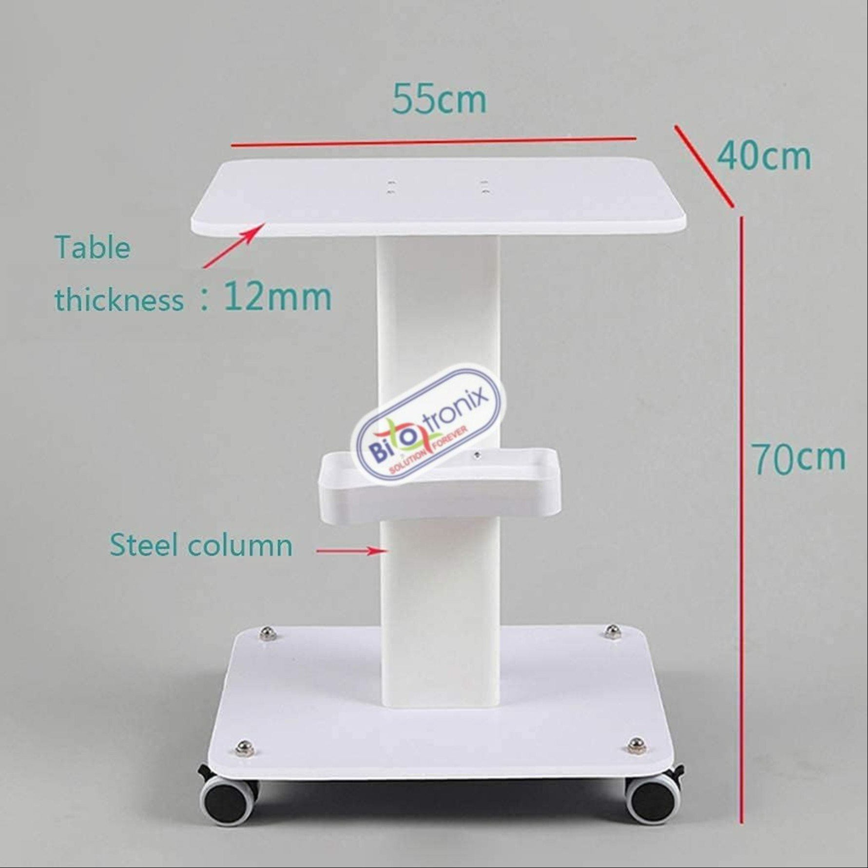 Wheels With Storage Tray 30 Kg Capacity Imported Trolley Stylish Design