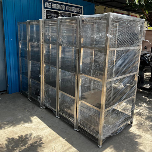 Ss Storage Racks - Stainless Steel, 20"x45"x72" | Durable Free-standing Storage Solution For Hotels, Easy To Clean And Install